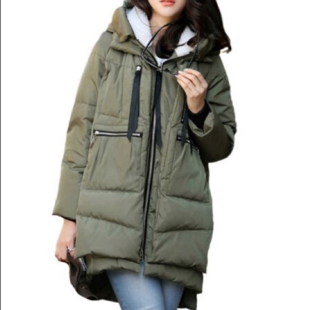 Amazon the coat oversized puffer jacket XS